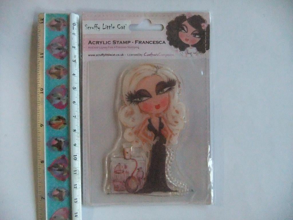acrylic stamp cat  Seruffy little cat  D, Verzenden, Nieuw, Knutselwerk