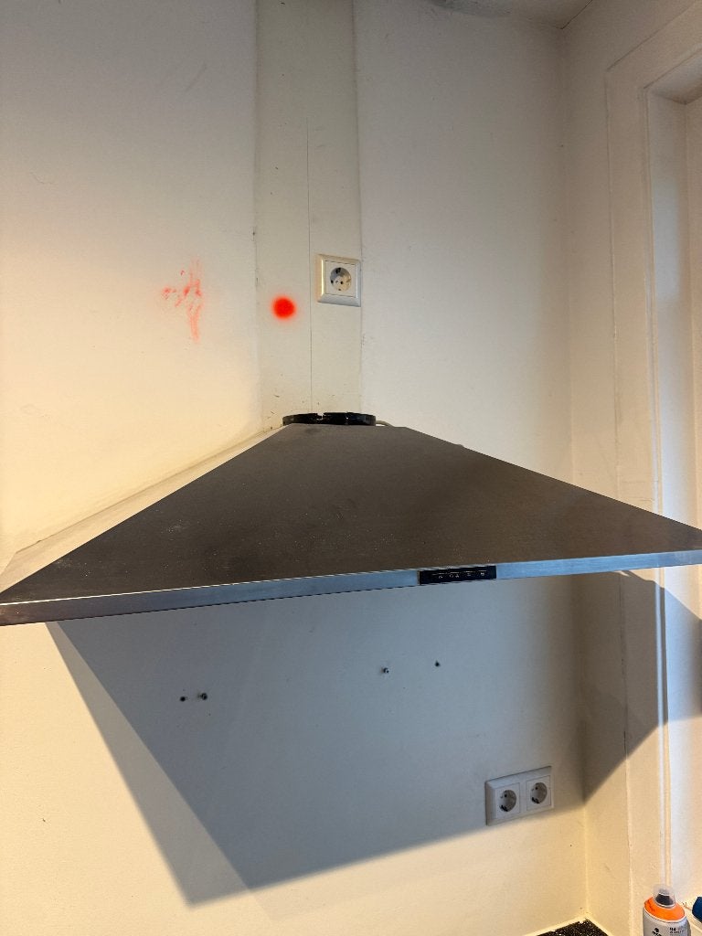 afzuigkap, Witgoed en Apparatuur, Afzuigkappen, Gebruikt, Wandschouwkap, Ophalen of Verzenden, Vrijstaand