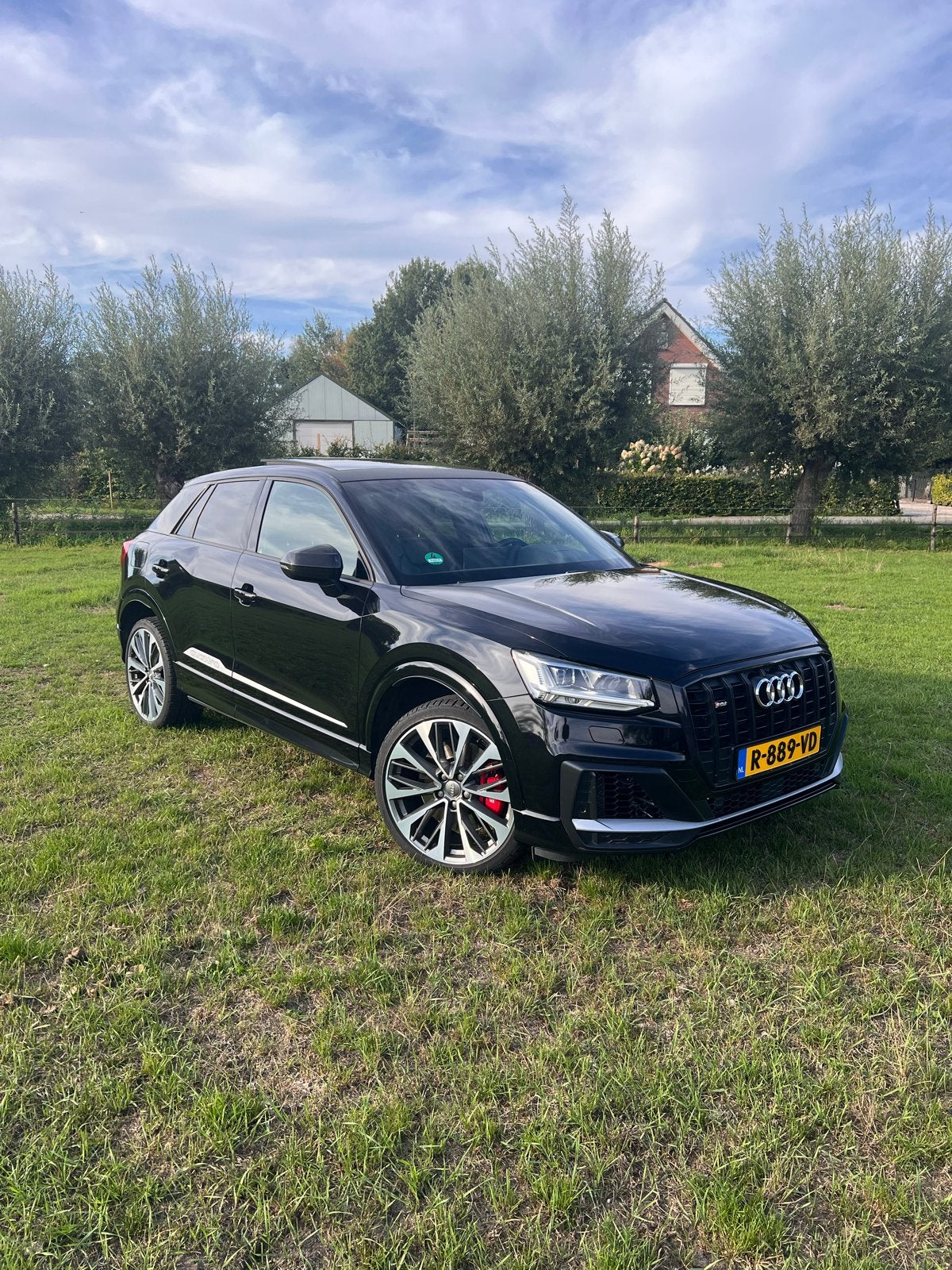 Audi Q2 SQ2 300pk S Tronic Quattro 2019 Zwart, Auto's, Audi, Automaat, Zwart, 4 cilinders, Zwart