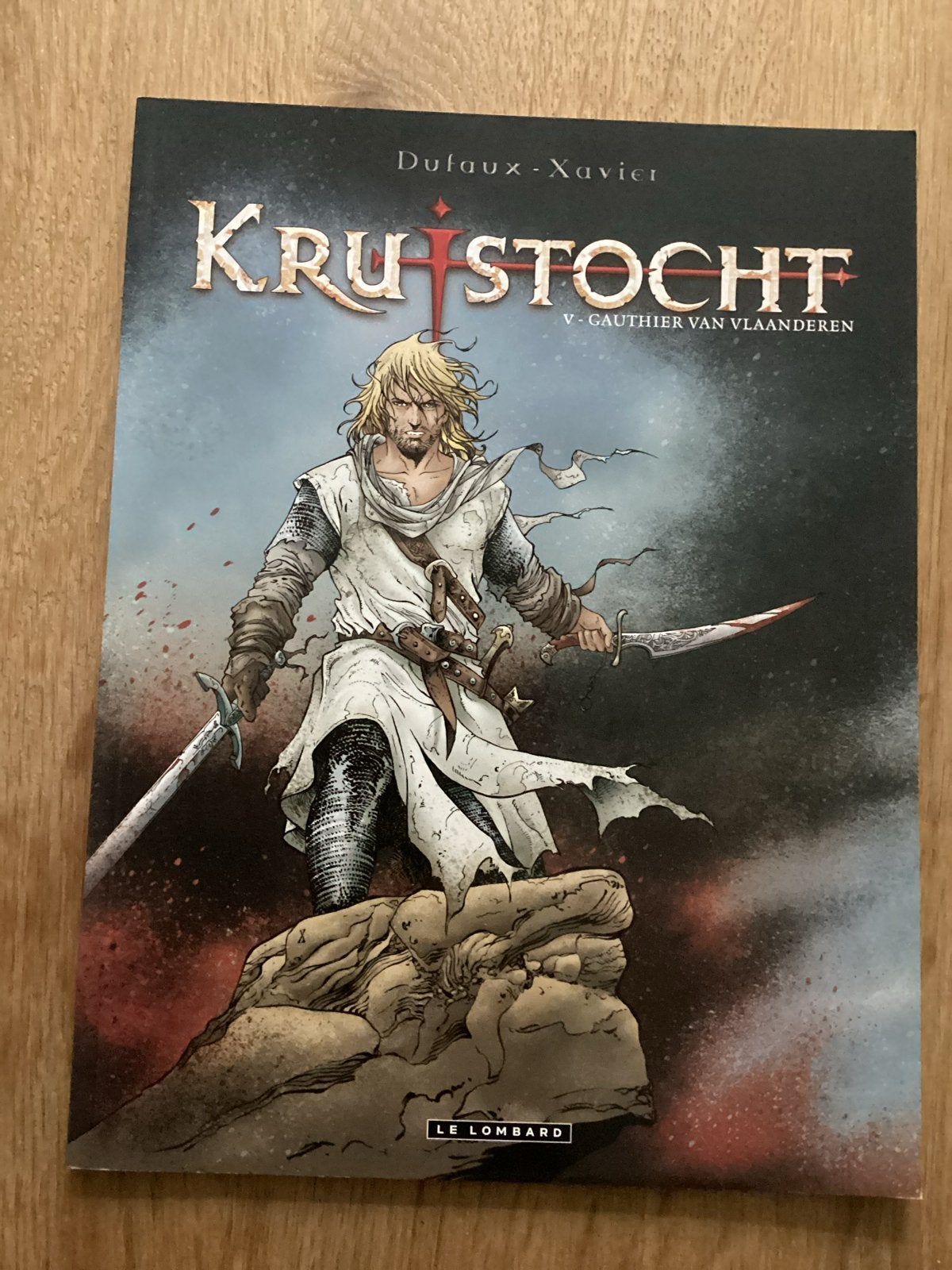 Kruistocht V - Gauthier van Vlaanderen (Dufaux-Xavier), Eén stripboek, Ophalen of Verzenden, Zo goed als nieuw