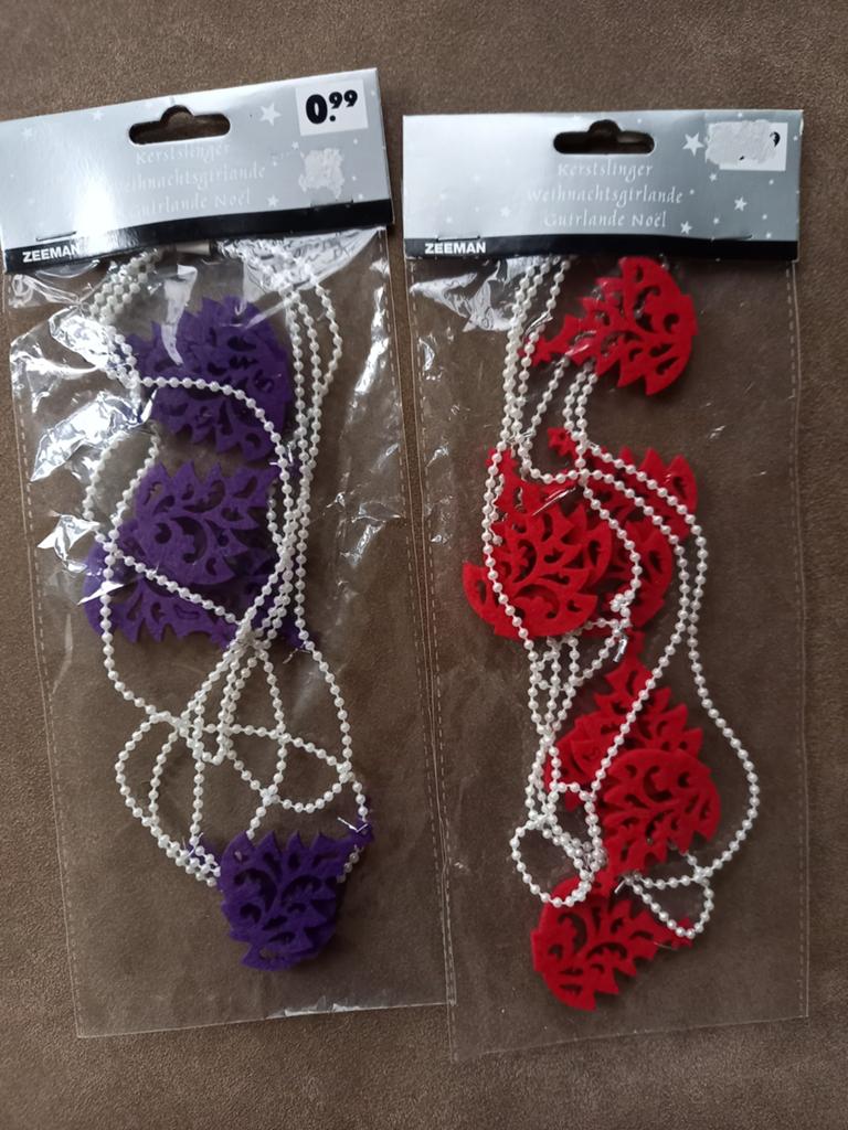 2 x kerst slinger, Ophalen of Verzenden, Nieuw