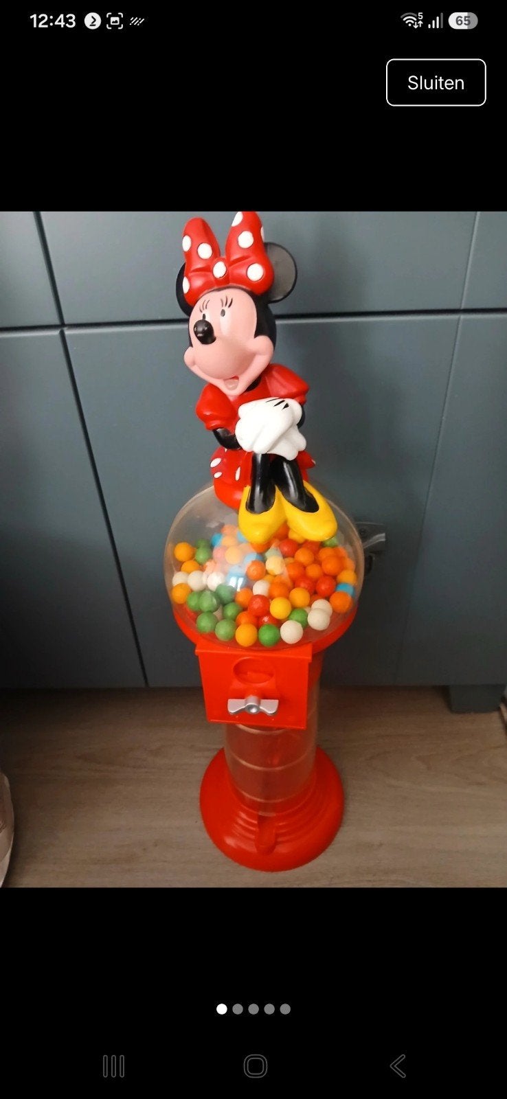 Minnie Mouse kauwgomballenautomaat, Ophalen, Mickey Mouse, Gebruikt, Overige typen