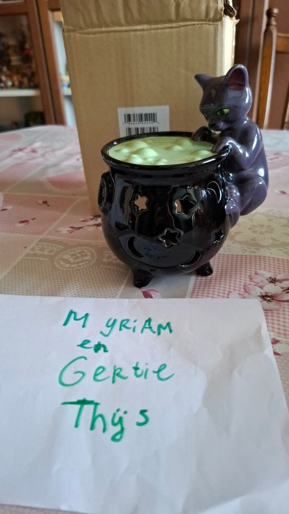Disney Hocus Pocus Thackery Binx Candle Holder, Ophalen of Verzenden, Overige figuren, Zo goed als nieuw, Beeldje of Figuurtje