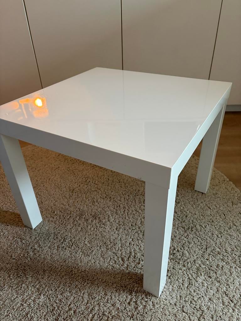 IKEA LACK Salontafel Wit - Zo goed als nieuw, Ophalen, Minder dan 45 cm, Vierkant, 55 tot 75 cm