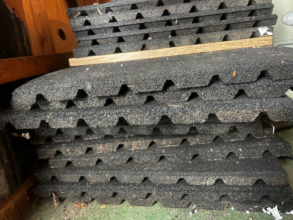 Rubberen tegels, Gebruikt, Overige typen, Rubber, 5 tot 10 m²