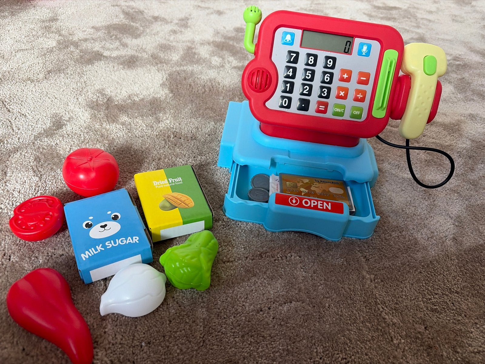 Speelgoed kassa met accessoires voor kinderen, Kinderen en Baby's, Ophalen, Gebruikt, Jongen of Meisje