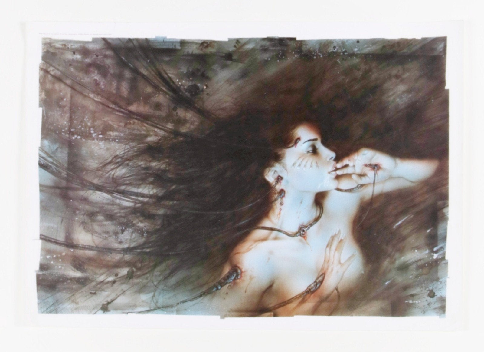 Luis Royo "La Sorpresa" High-quality offset lithography., Rechthoekig Liggend, Ophalen of Verzenden, Zo goed als nieuw, A1 t/m A3