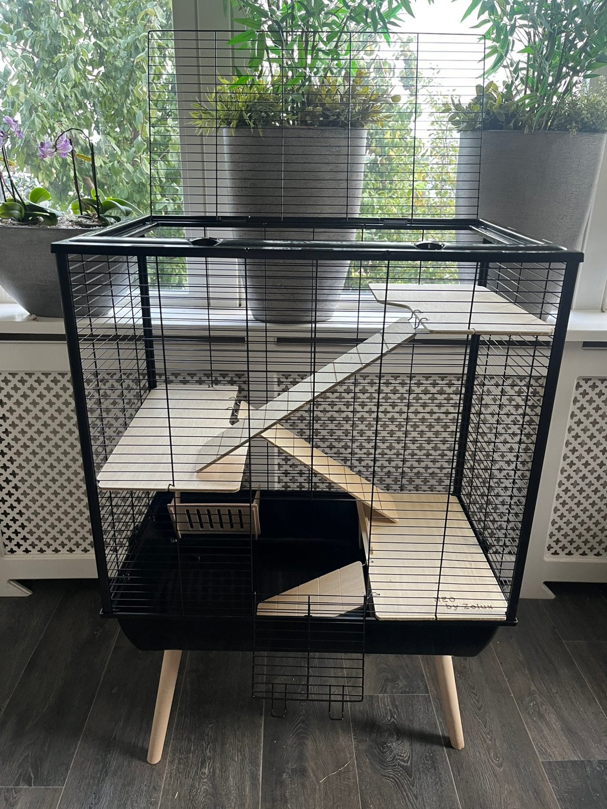 Zolux Knaagdierkooi Neo Cosy Zwart ongebruikt, Kooi, Minder dan 75 cm, Zo goed als nieuw, Ophalen