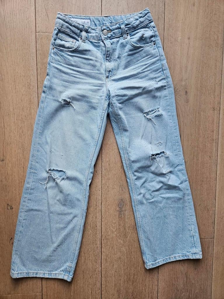 mooie jeans van Zara maat 148/11-12 jaar, Broek, Gebruikt, Meisje, Ophalen of Verzenden