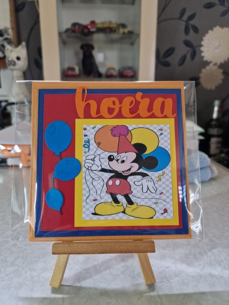 Kaartje verjaardag kind Disney Mickey Mouse, Ophalen of Verzenden, Nieuw, Overige thema's