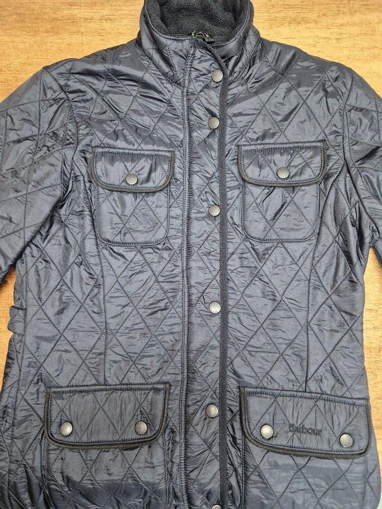 Barbour 'Utility Winter Quilt' dames jas, maat 36, Barbour, Zwart, Ophalen of Verzenden, Zo goed als nieuw