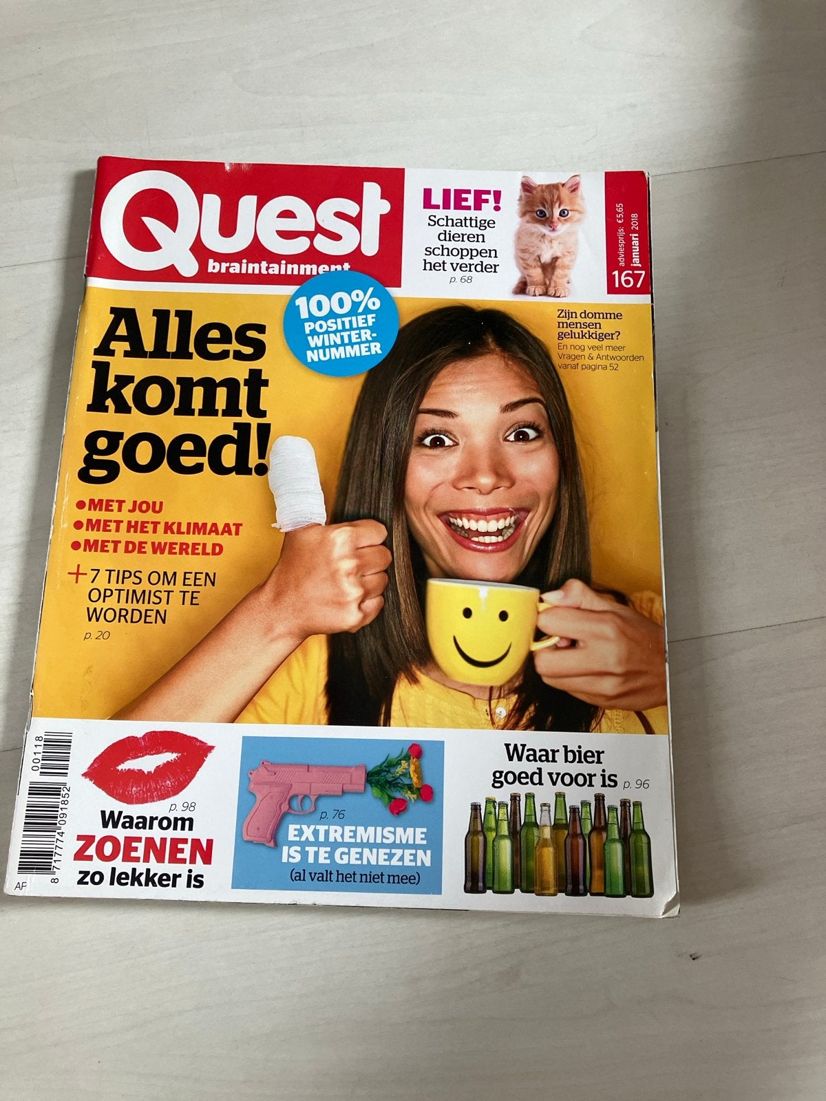 Quest Magazine - Positief Winternummer - Januari 2018, Boeken, Tijdschriften en Kranten, Ophalen of Verzenden, Gelezen, Wetenschap en Natuur