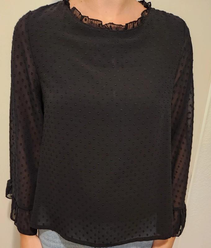 blouse kleur zwart merk zara, Maat 38/40 (M), Ophalen of Verzenden, Zo goed als nieuw, Zara