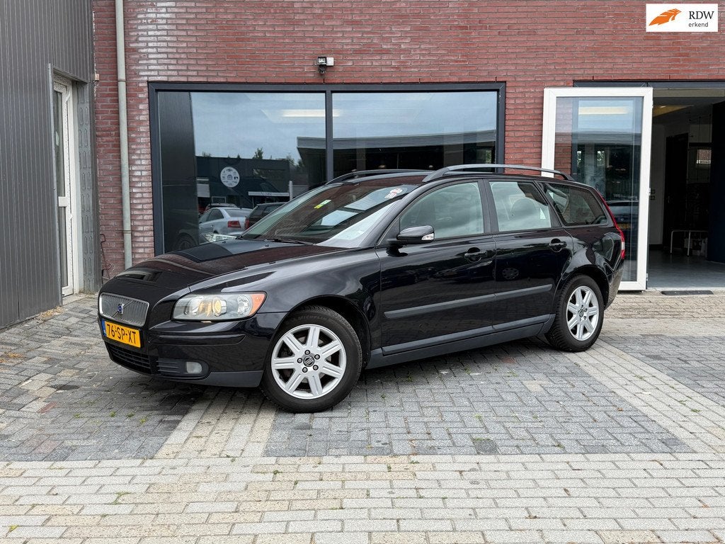 Volvo V50 1.8 Edition I | 07-2027 APK! | DEALER ONDERHOUDEN, Auto's, Volvo, Voorwielaandrijving, Zwart, 4 cilinders, Zwart