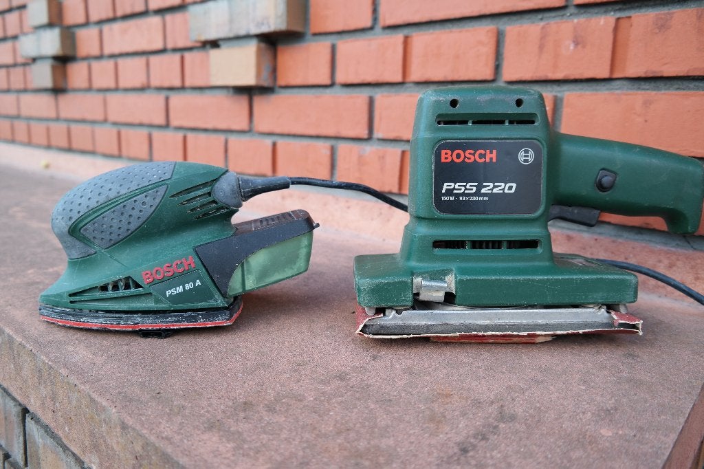 bosch schuurmachine, Doe-het-zelf en Verbouw, Gereedschap | Schuurmachines, Ophalen of Verzenden, Gebruikt, Minder dan 600 watt