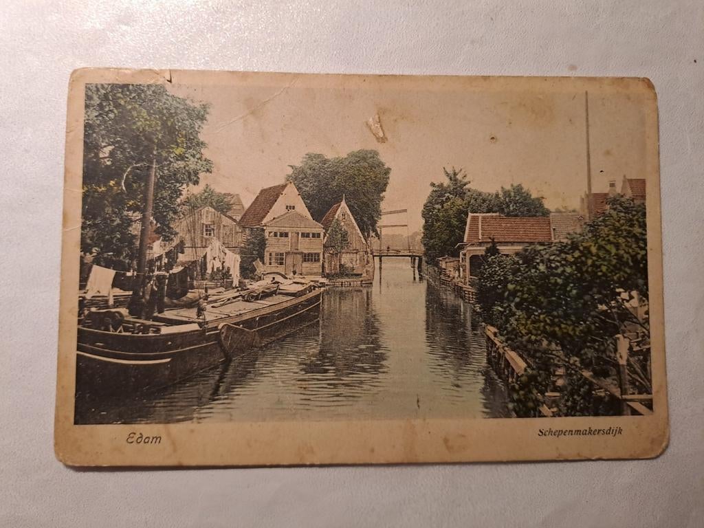 Edam, Schepenmakersdijk , gelopen, Ophalen of Verzenden, 1940 tot 1960, Friesland