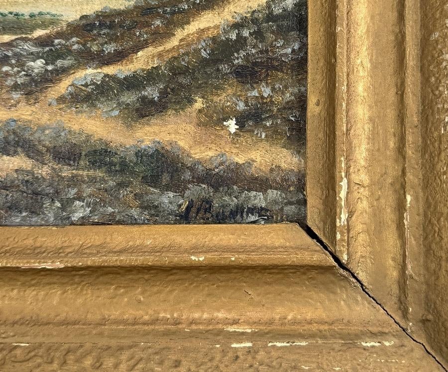1395. Olieverfschilderij, Johan Buning – Landschap, ca.1940, Antiek en Kunst, Ophalen of Verzenden