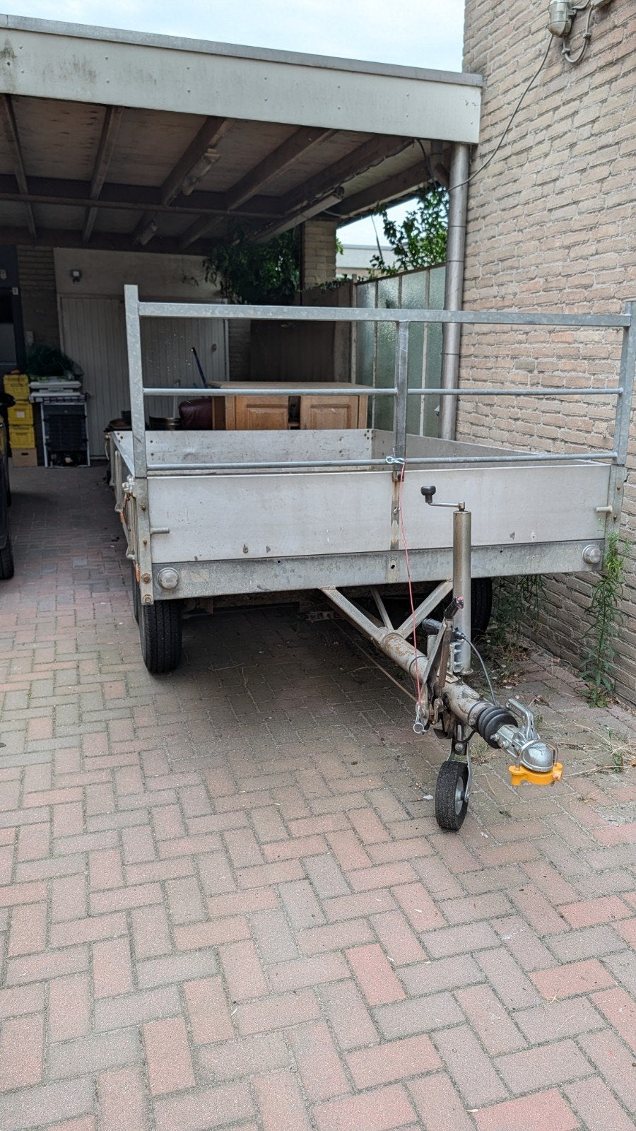 Solide aanhangwagen - Dubbelasser - Bouwjaar 1992, Ophalen, Gebruikt