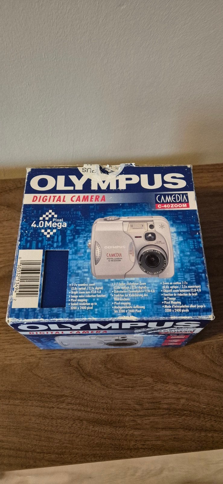Olympus C-40 Zoom digitale camera (2001) - Vintage, Ingebouwde flitser, Ophalen of Verzenden, Zo goed als nieuw, Olympus