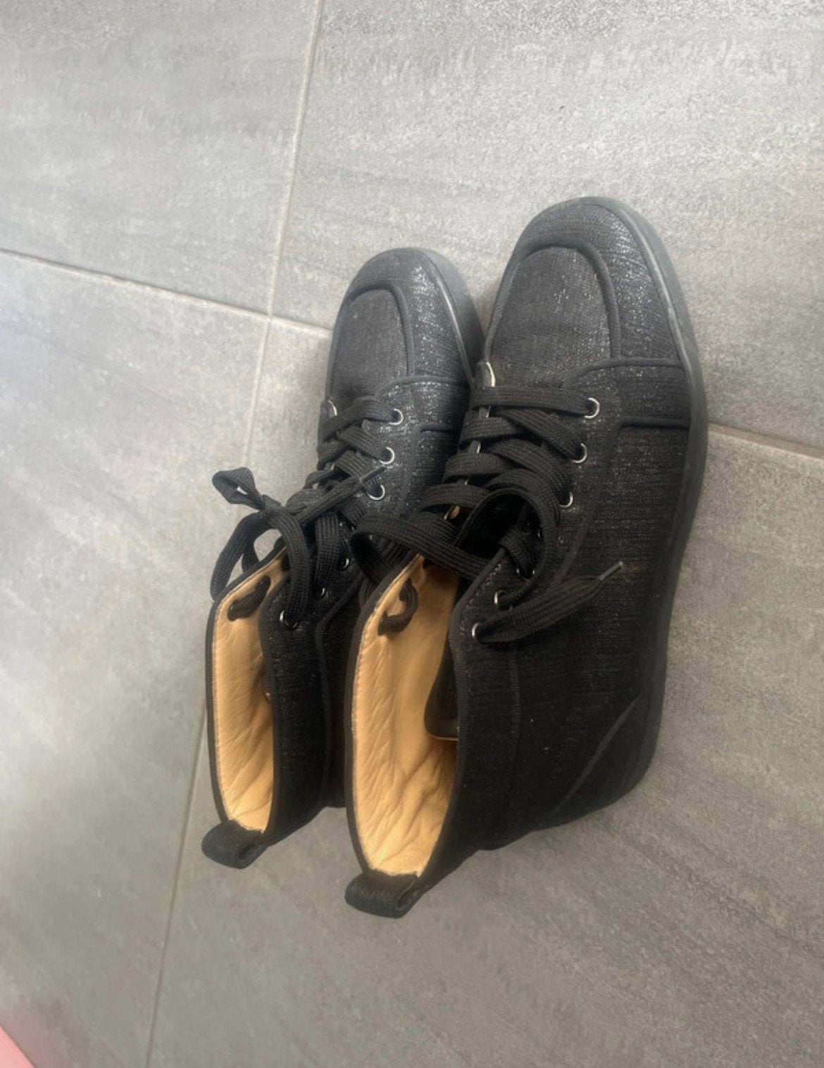 Cristian Louboutin zwart  maat 40, Kleding | Heren, Ophalen of Verzenden, Zo goed als nieuw, Zwart