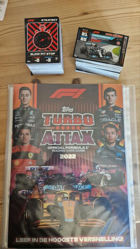 Topps Turbo Attax 2022 F1 Trading Card Game Collectie, Ophalen, Zo goed als nieuw, Meerdere kaarten