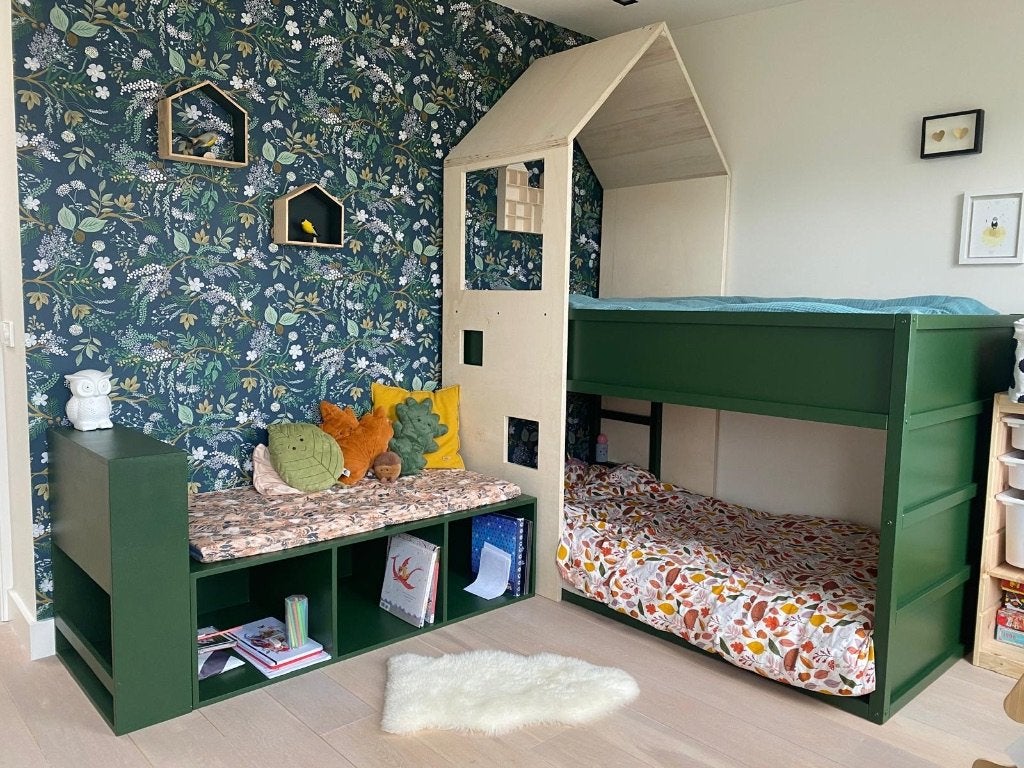 Ikea hoogslaper, Ophalen, 85 tot 100 cm, Gebruikt, Lattenbodem