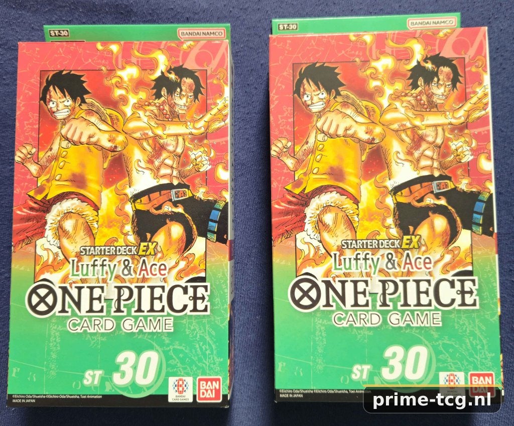 One Piece Starter Deck: EX Luffy & Ace (zonder promo pack), Ophalen, Nieuw, Starterdeck, Foil