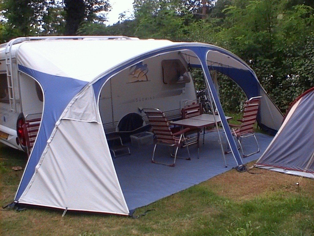 Unico voortent, ook als luiffel te gebruiken, Caravans en Kamperen, Voortenten en Luifels, Ophalen, Gebruikt, Ten Cate All Season 200g/m2