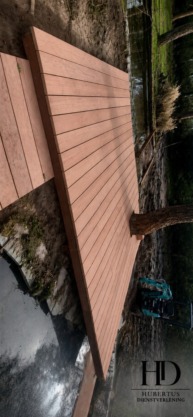 vlonder voor terras of tuin, Ophalen of Verzenden, Gebruikt, Hout
