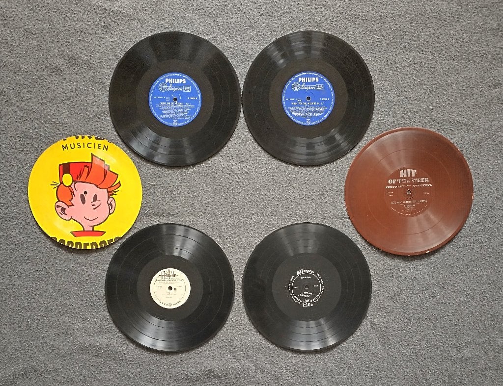 6 platen: 4 x 10" LP (33 rpm), 2 x promo (karton), Antiek en Kunst, Ophalen of Verzenden