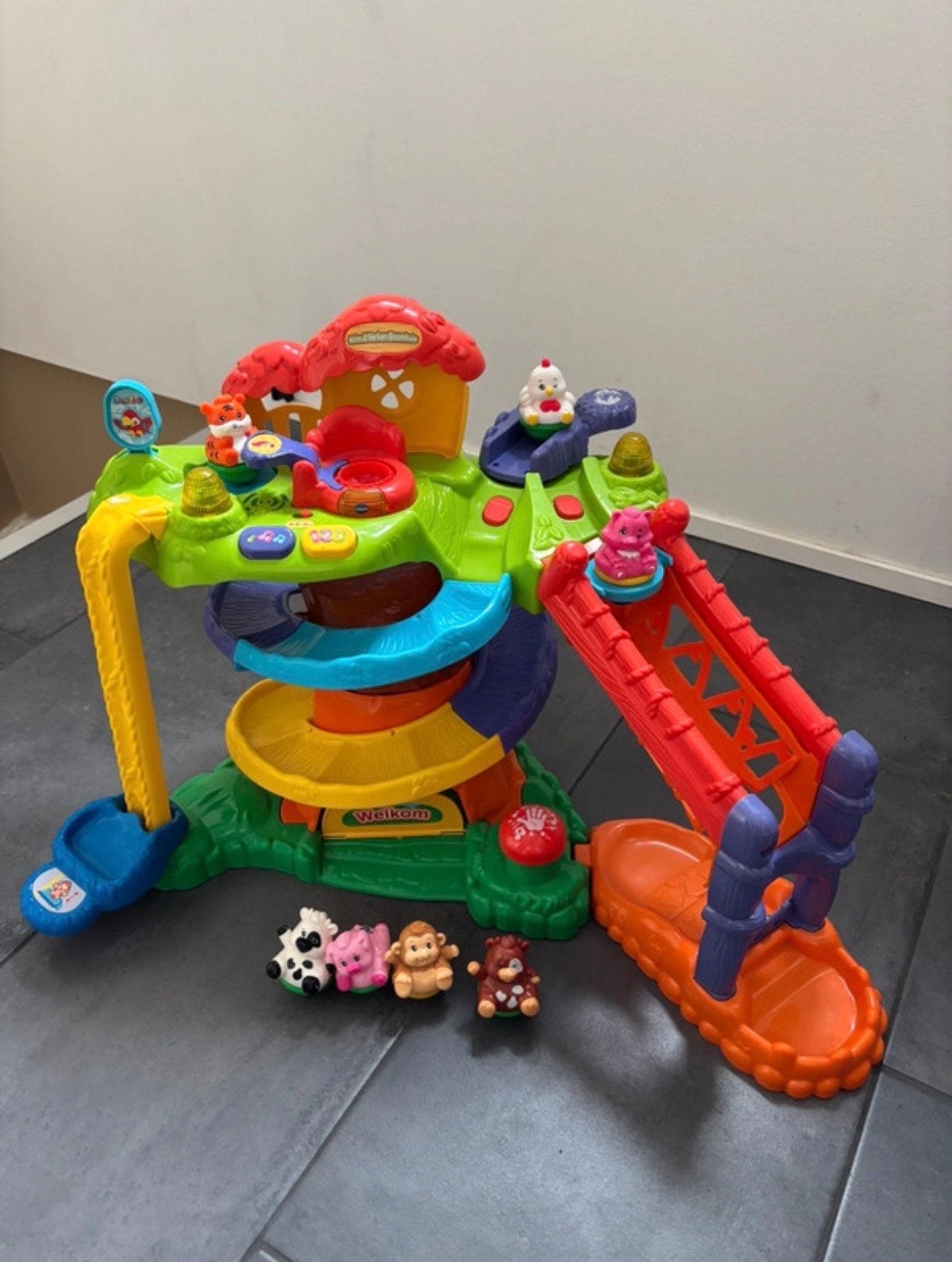 VTech Zoef Zoef Dieren Boomhuis met Dieren, Ophalen of Verzenden, Zo goed als nieuw, Overige typen, Met geluid