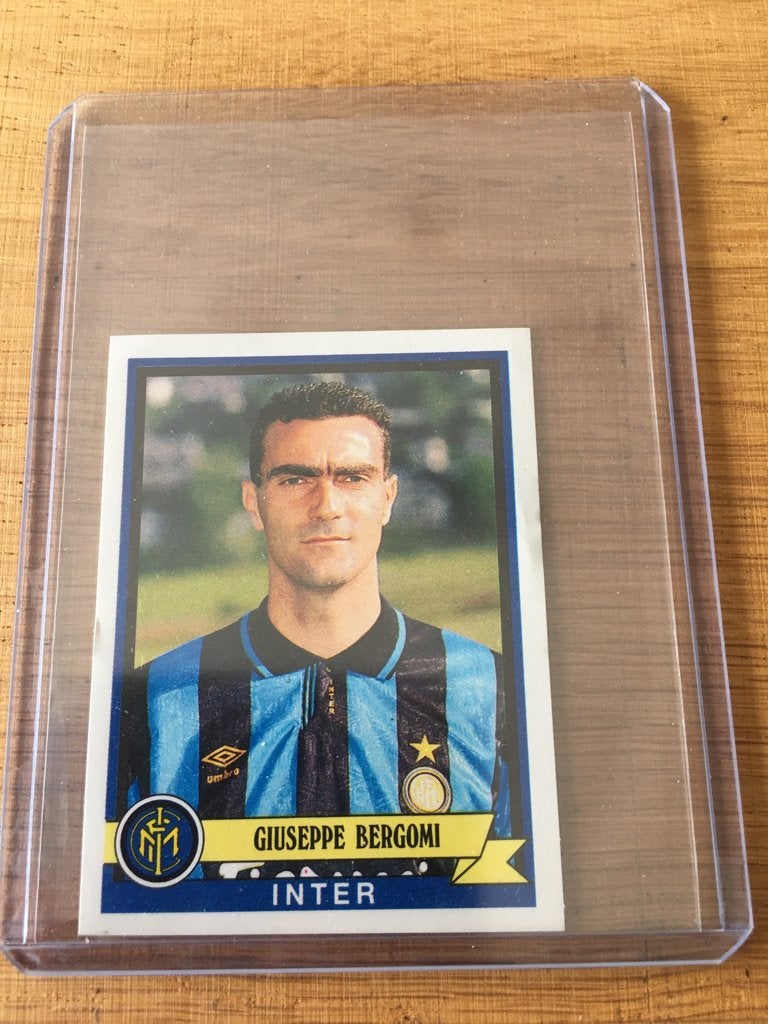 Panini voetbal  92/93 Guiseppe Bergomi~ Inter Milan, Ophalen of Verzenden, Gebruikt, Sticker