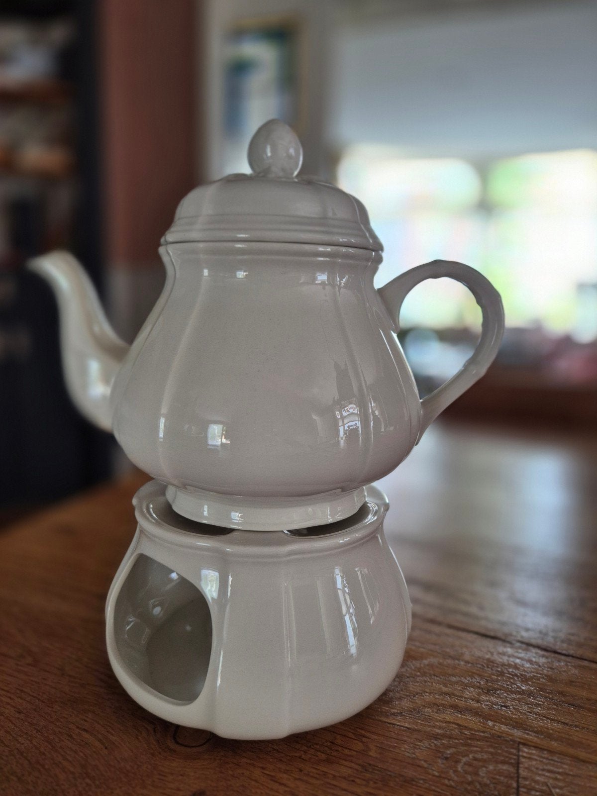 Manoir Villeroy en Boch theepot en rechaud, Ophalen of Verzenden