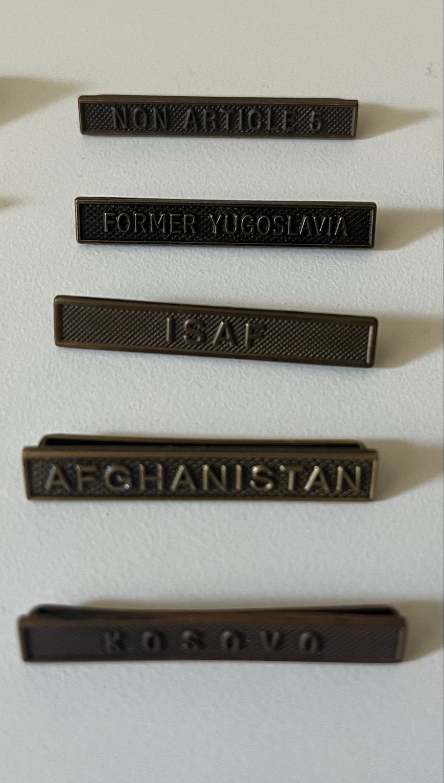 Gespen voor grootmodel NATO medaille: Afghanistan, Kosovo, I, Verzenden