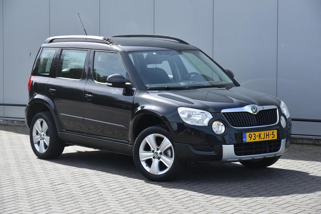 Skoda Yeti 1.8 TSI 4x4 1600 Kg Trekgewicht Airco Cruise ABT, 13 km/l, Euro 5, Stof, Zwart