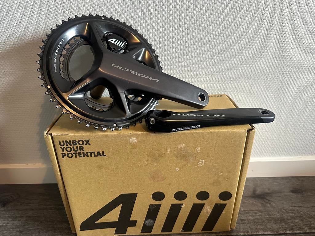 4iiii Rechter Powermeter Crankset Shimano Ultegra R8100, Fietsen en Brommers, Fietsonderdelen, Crankstel of Pedalen, Ophalen of Verzenden