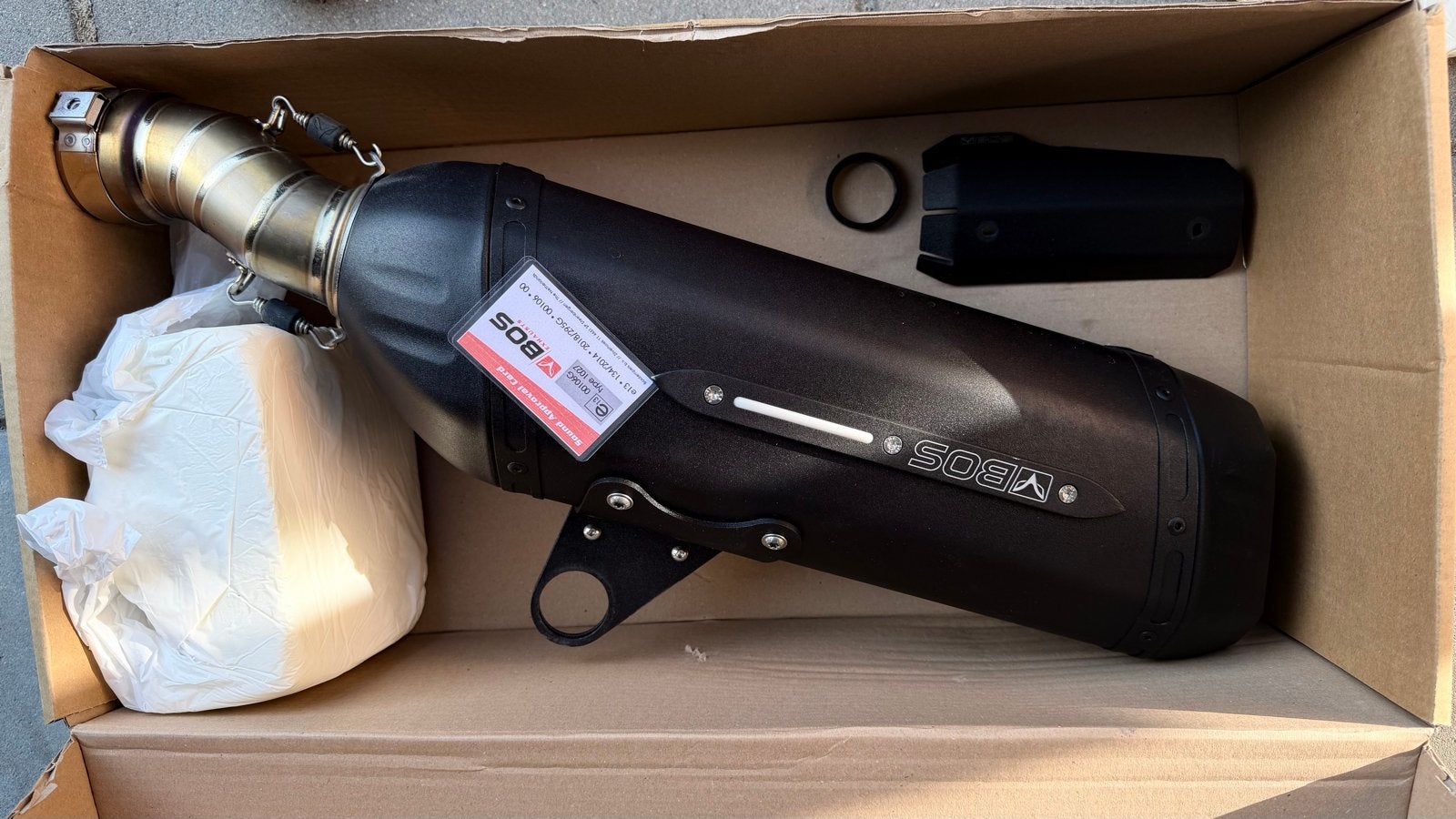 BOS Desertfox Uitlaatdemper R1250 Gs en GSA - Nieuw in Doos, Ophalen, Nieuw