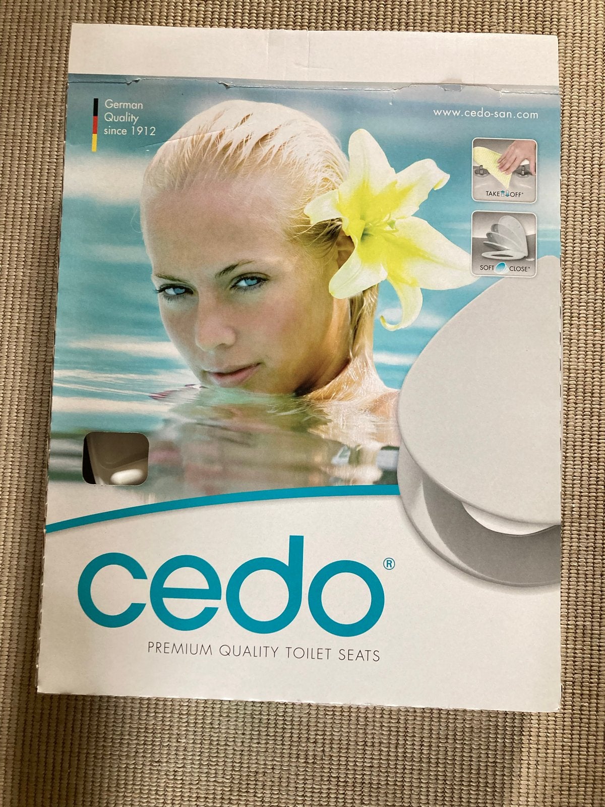 Nieuw! Cedo Palm Beach toiletzitting met softclose /take-off, Toilet-accessoire, Nieuw, Ophalen of Verzenden, Wit