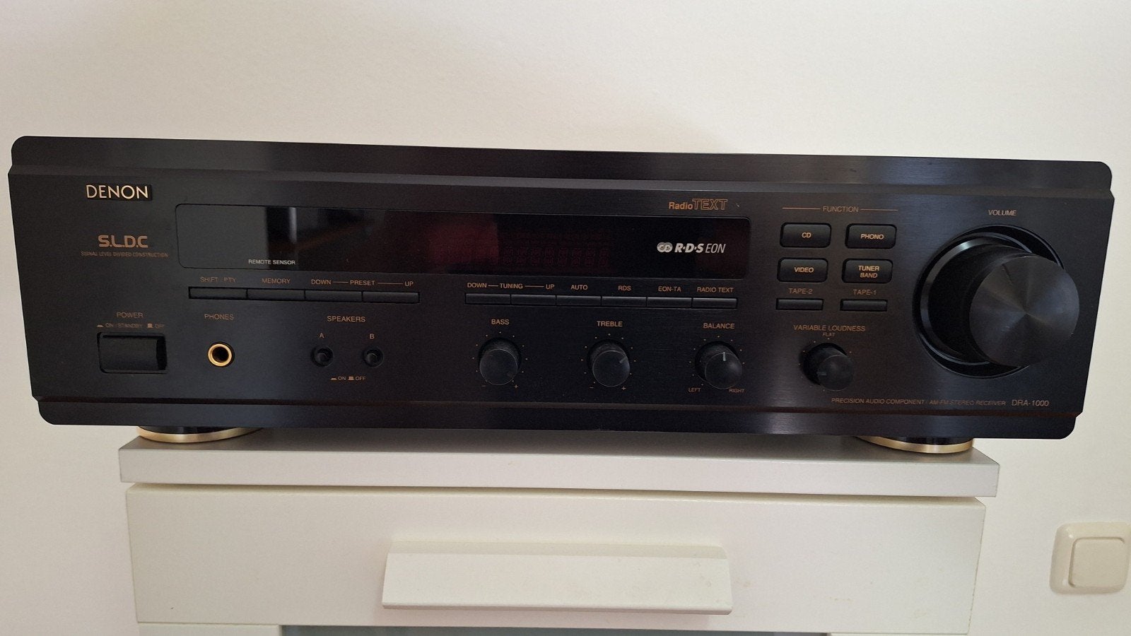 Denon SLDC DRA1000 Receiver - Zwart, Goede Staat, Audio, Tv en Foto, Versterkers en Receivers, Ophalen, Gebruikt, Denon, 60 tot 120 watt