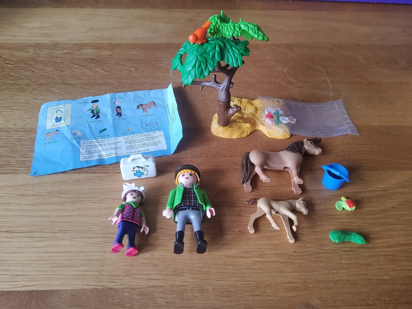 PLAYMOBIL Paardenverzorging set met figuren en accessoires, Ophalen of Verzenden, Zo goed als nieuw, Jongen of Meisje
