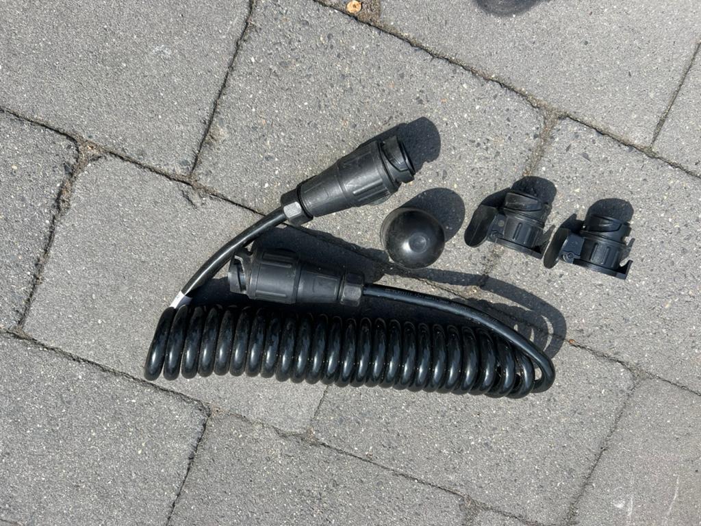 Verlengkabel aanhanger plus adapters, Ophalen of Verzenden, Nieuw
