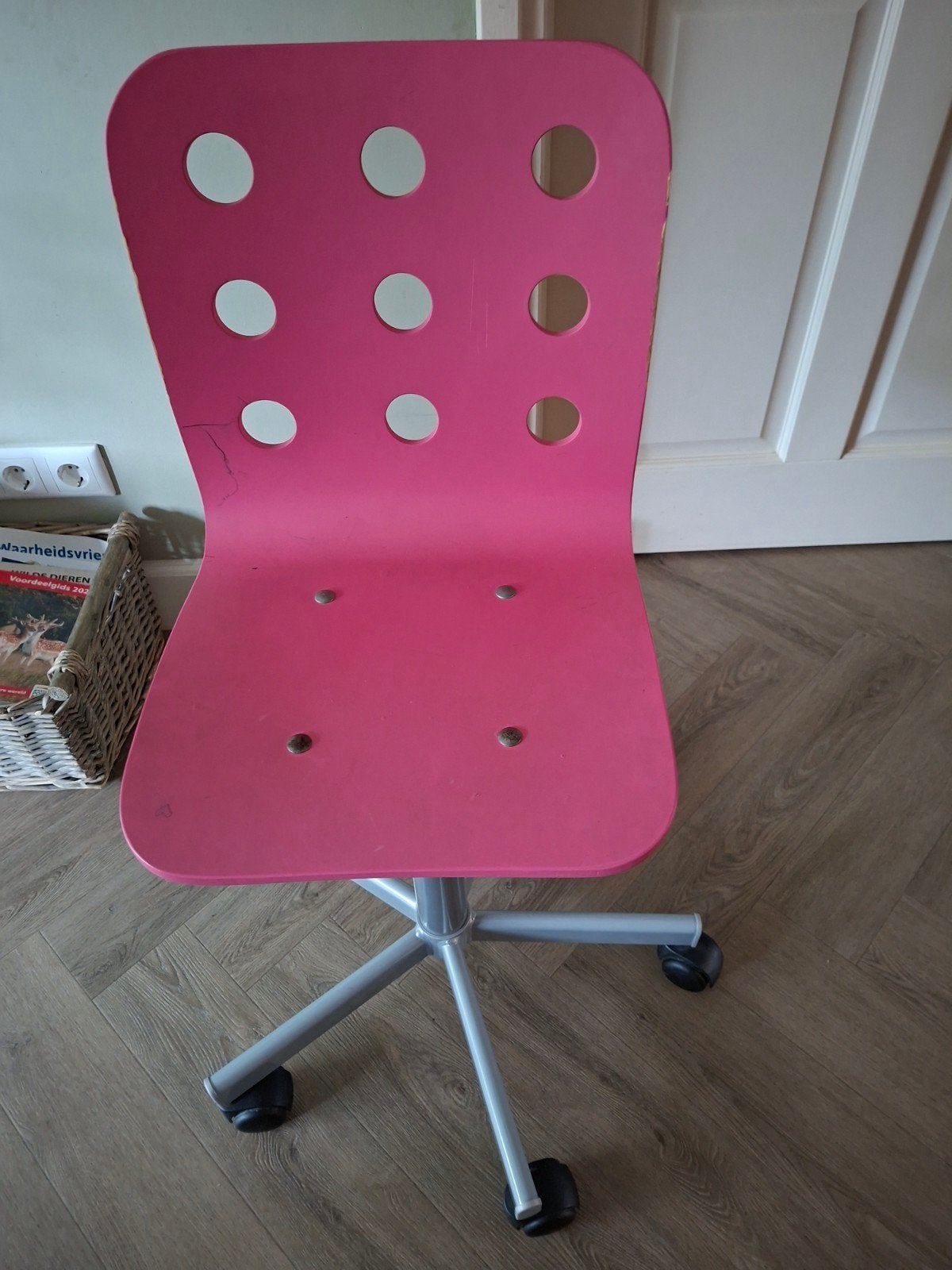 Bureaustoel, Ophalen, Gebruikt, Roze, Bureaustoel