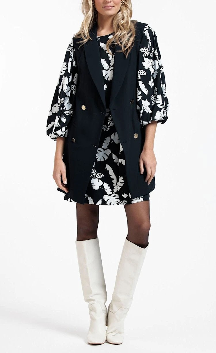 Studio anneloes jazzy bonded gilet blazer XL donkerblauw, Blauw, Maat 46/48 (XL) of groter, Ophalen of Verzenden, Zo goed als nieuw