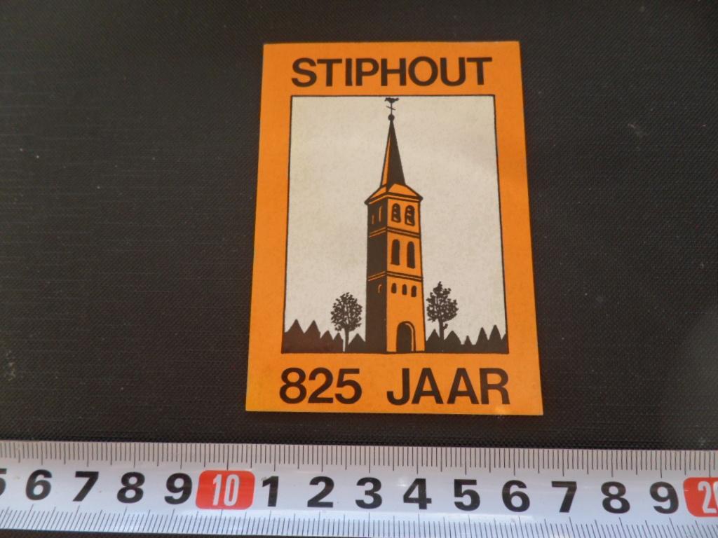 sticker Helmond STIPHOUT 825 jaar *, Ophalen, Zo goed als nieuw
