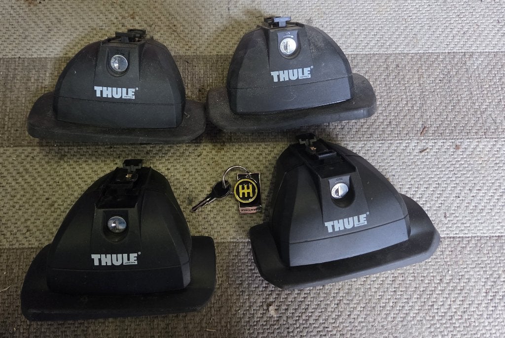 Thule rapid system 753 (3090) voetenset opel Zafira, Auto diversen, Ophalen of Verzenden, Zo goed als nieuw