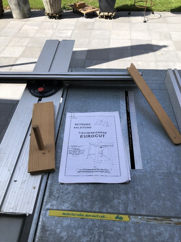 Zaagtafel Lutz Eurocut, Ophalen, Gebruikt, 70 mm of meer, Overige typen
