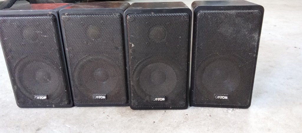 luidsprekers canton plus S 4 stuks, Overige merken, Gebruikt, Ophalen of Verzenden, Geschikt voor surround/home cinema