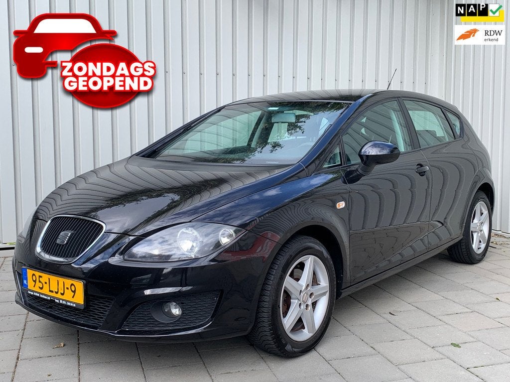 Seat Leon 1.6 Hattrick|Airco|, Voorwielaandrijving, Stof, Gebruikt, Zwart