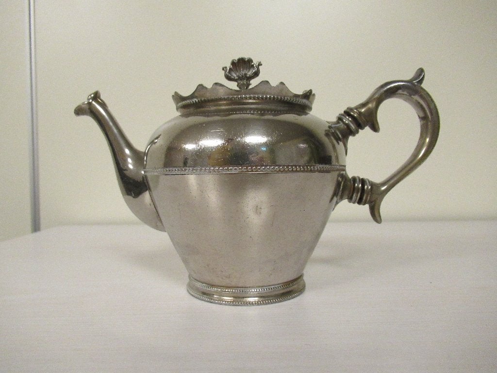 Daalderop verzilverde theepot, Ophalen of Verzenden, Zilver