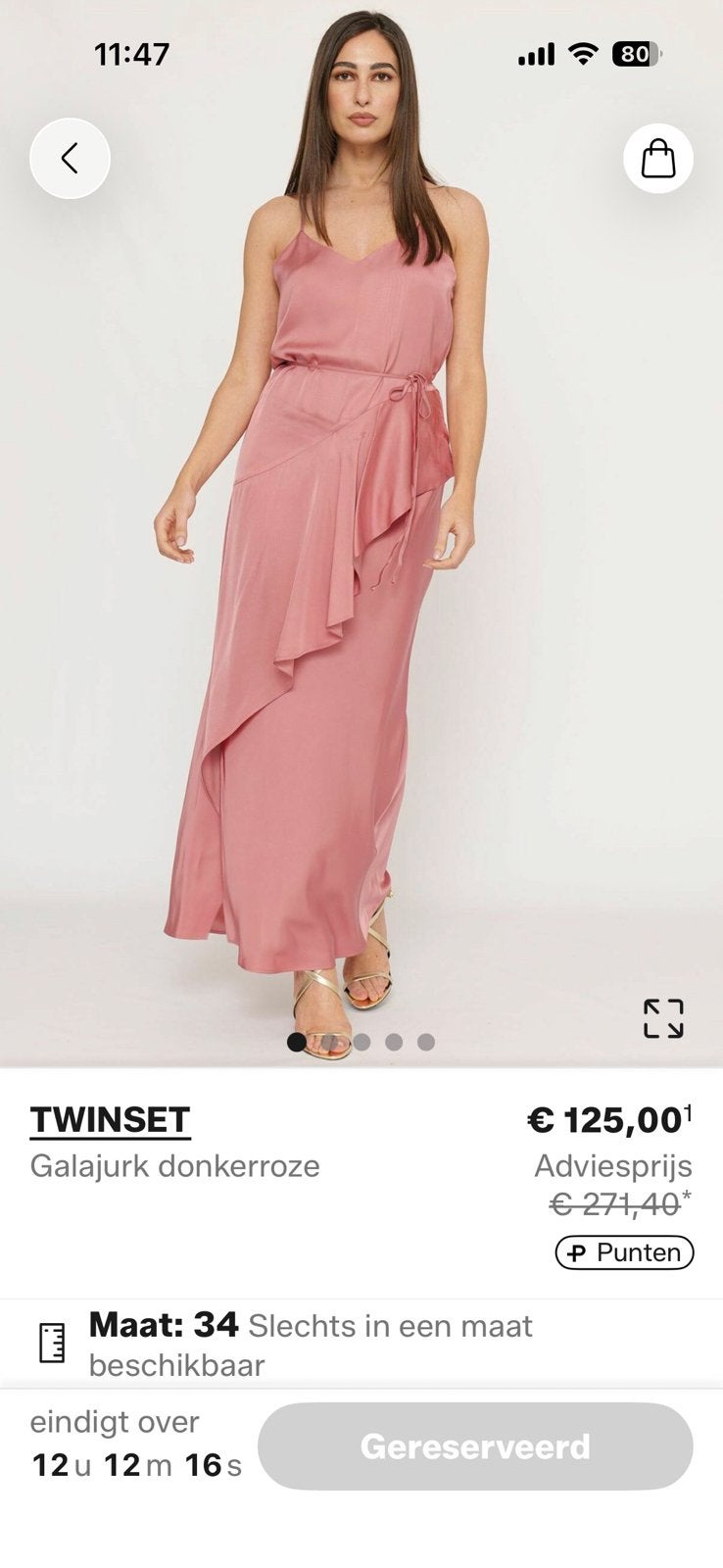 Twinset zomerjurk maat 42, Maat 42/44 (L), Ophalen of Verzenden, Zo goed als nieuw, Roze